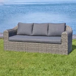 Sofa ogrodowa 3-osobowa Moorea - ciemna
