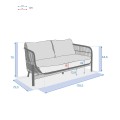 Sofa ogrodowa 2-osobowa Deona