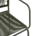 Metalowe krzesło zewnętrzne- zielone | Ixia 