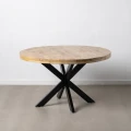 Okrągły stół 130 cm z drewna mango | Ixia