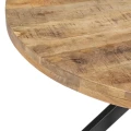 Okrągły stół 140 cm z drewna mango | Ixia