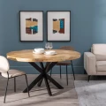 Okrągły stół 150 cm z drewna mango | Ixia