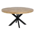 Okrągły stół 150 cm z drewna mango | Ixia