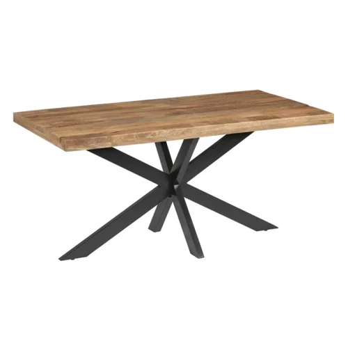 Prostokątny stół 160 cm z drewna mango | Ixia