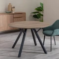 Okrągły stół 120 cm- czarne nogi  | Ixia