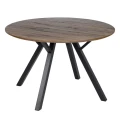 Okrągły stół 120 cm- czarne nogi  | Ixia