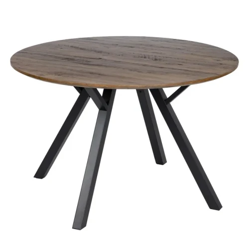 Okrągły stół 120 cm- czarne nogi  | Ixia