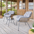 zestaw mebli ogrodowych 2- osobowy Paopao  szary