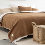 Narzuta w Jodełkę ORZECHOWA | MOYHA