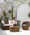Fotel rattanowy Tegal ciemny I Monnarita