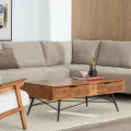Stolik kawowy z drewna kauczukowego 120 cm Lagom