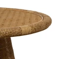 Okrągły stolik naturalny bambus i rattan