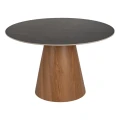 Okrągły stół 120 cm- czarny blat 