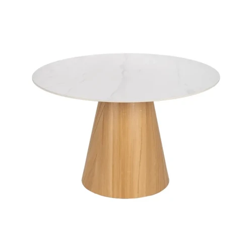Okrągły stół 120 cm- biały blat