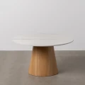 Okrągły stolik 80 cm- biały blat