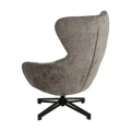 Obrotowy fotel szara tkanina