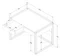 Biurko Basic trufla