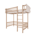 Łóżko piętrowe - moduł górny 90 x 200 Basic - biały