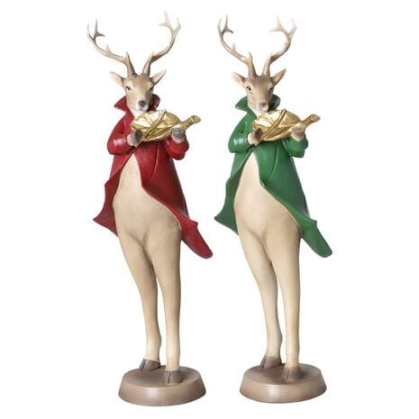 Figurka Renifery ze skrzypicami- mix 2 szt 