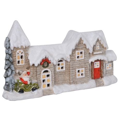 Figurka domek ceramiczny led