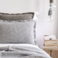 Poszewka wełniana Pięknie Prosta - jasnoszara | MOYHA