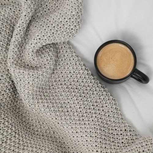 Pled ozdobny PIASKOWY | MOYHA 