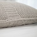 Poszewka z ozdobnym splotem 60x40  PIASKOWA | MOYHA