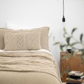 Poszewka z ozdobnym splotem 60x40 BEŻOWA | MOYHA