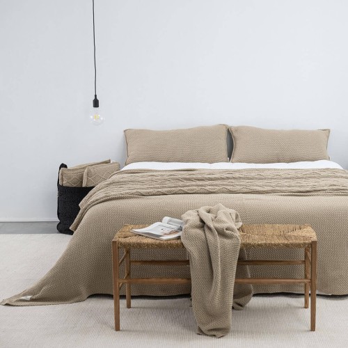 Poszewka ozdobna 90x50 BEŻOWA | MOYHA