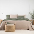 Narzuta bawełniana BEŻOWA | MOYHA
