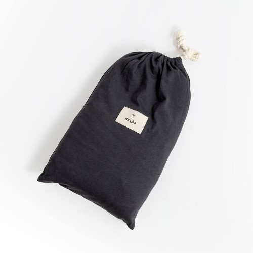 Prześcieradło 160x200cm SENNE MARZENIE Antracytowe | MOYHA