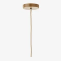 Szklana lampa w plecionce z juty - naturalna  | Madam Stoltz