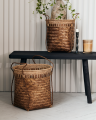 Zestaw dwóch dużych koszy  rattanowych I House Doctor