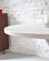 Stół JUBI jesionowy półowalny 90 cm fornir - kolory