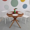 Stół rozkładany fornir JUBI 90cm Dąb