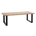 Stół jadalniany Natural-Black Wood / Metal 240 X 100 X 76 CM