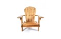 Zestaw dwćoch foteli ogrodowych Adirondack z drewna tekowego