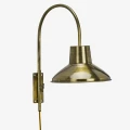 Metalowa lampa ścienna - mosiądz | Madam Stoltz