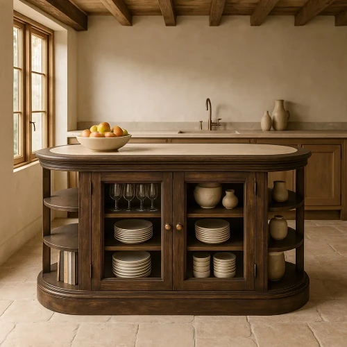 Szafka kuchenna marmurowa wyspa  | Ixia