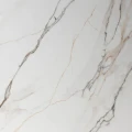 Stół jadalniany biało-brązowy naturalny mdf-ceramiczny | Ixia