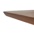 Stół jadalniany brązowo-czarny mdf-metal | Ixia