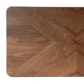 Stół jadalniany brązowo-czarny mdf-metal | Ixia