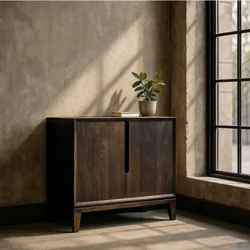 Komoda brązowa drewno mango | Ixia