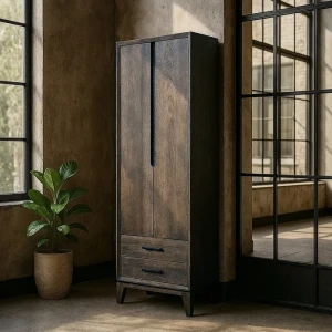 Szafa brązowa drewno mango | Ixia