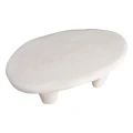 Stolik kawowy biały poliresin Wilma | Ixia