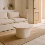 Stolik kawowy biały mdf Wilma 60 X 58 X 40 CM | Ixia