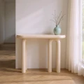 Konsola lakierowana kremowa mdf 120 X 35 X 80 CM | Ixia