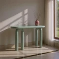 Konsola lakierowana zielona mdf 120 X 35 X 80 CM | Ixia