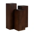 Zestaw 3 podstaw drewno mango | Ixia