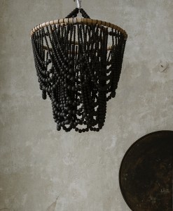 Żyrandol koralikowy czarny TITISAN I Bally Hands